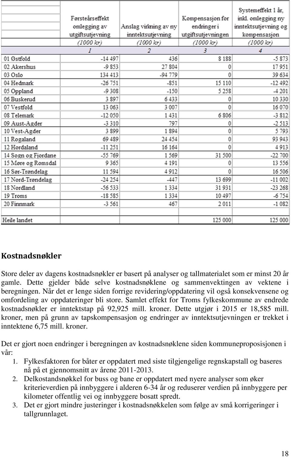 Når det er lenge siden forrige revidering/oppdatering vil også konsekvensene og omfordeling av oppdateringer bli store.