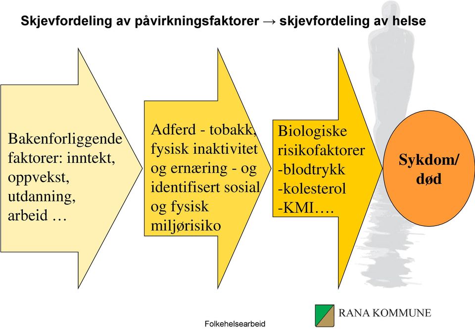 tobakk, fysisk inaktivitet og ernæring - og identifisert sosial og fysisk