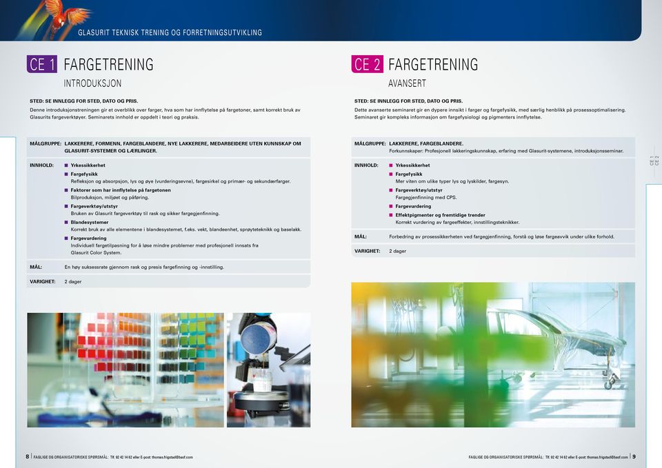 Seminaret gir kompleks informasjon om fargefysiologi og pigmenters innflytelse.