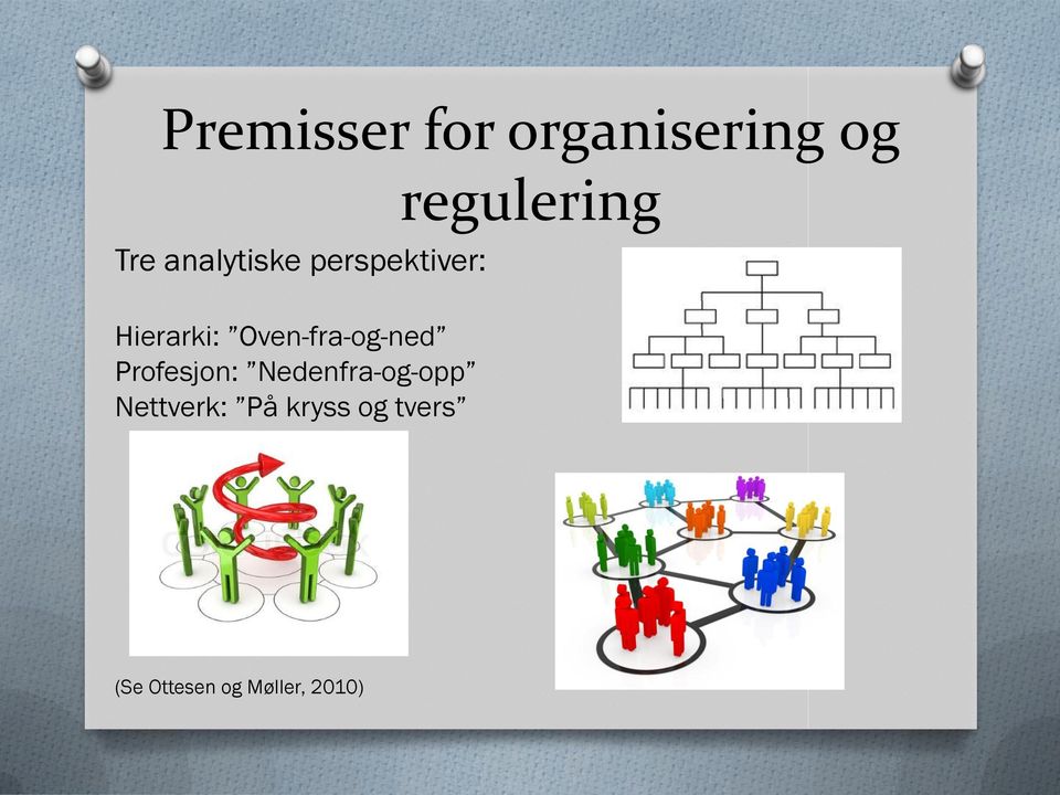 Profesjon: Nedenfra-og-opp Nettverk: På