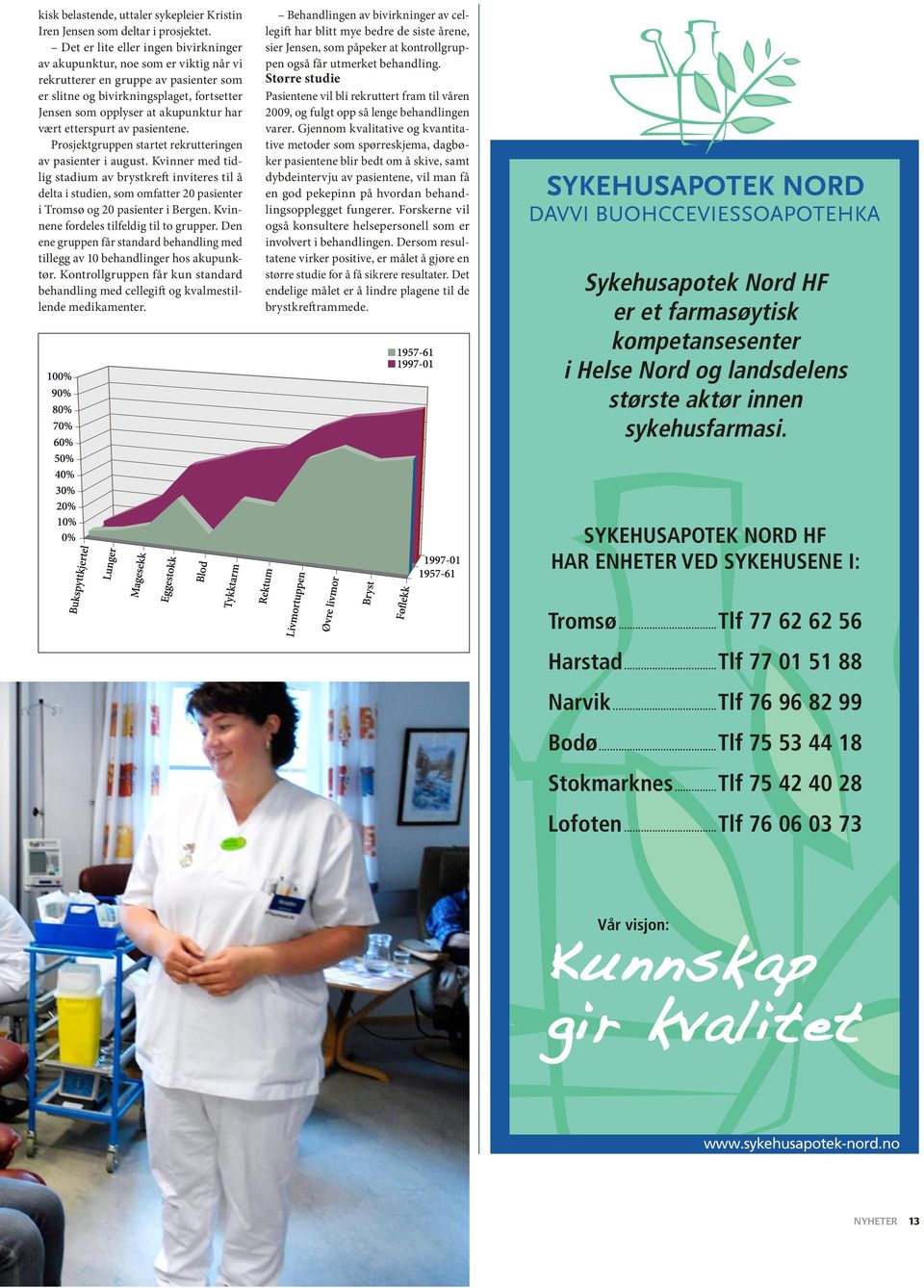 vært etterspurt av pasientene. Prosjektgruppen startet rekrutteringen av pasienter i august.