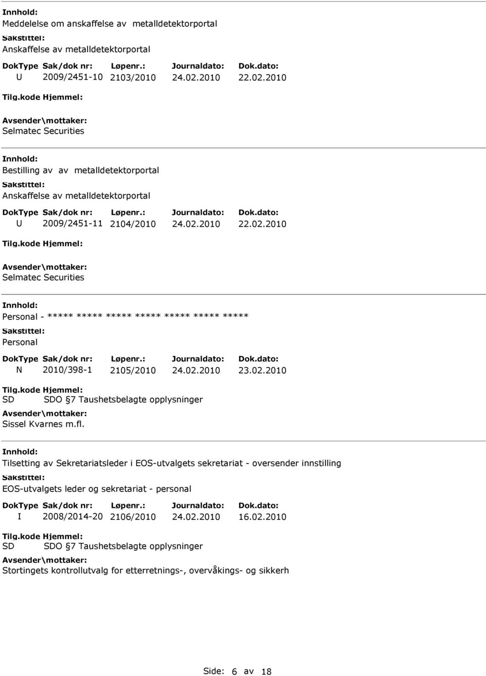 7 Taushetsbelagte opplysninger Sissel Kvarnes m.fl.