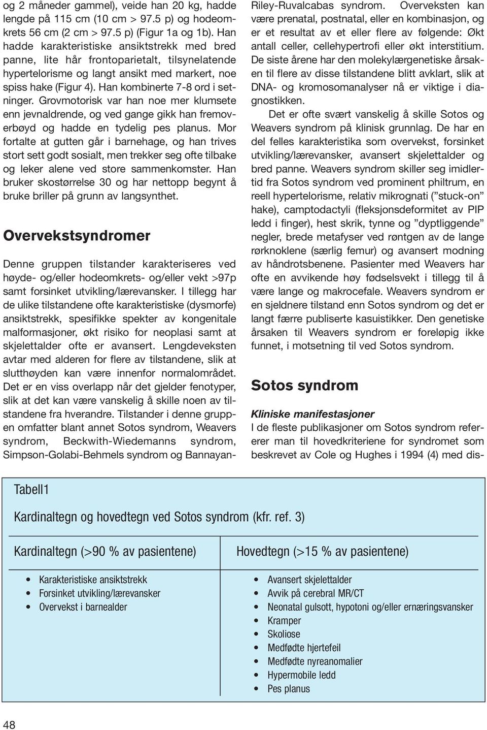 Han kombinerte 7-8 ord i setninger. Grovmotorisk var han noe mer klumsete enn jevnaldrende, og ved gange gikk han fremoverbøyd og hadde en tydelig pes planus.