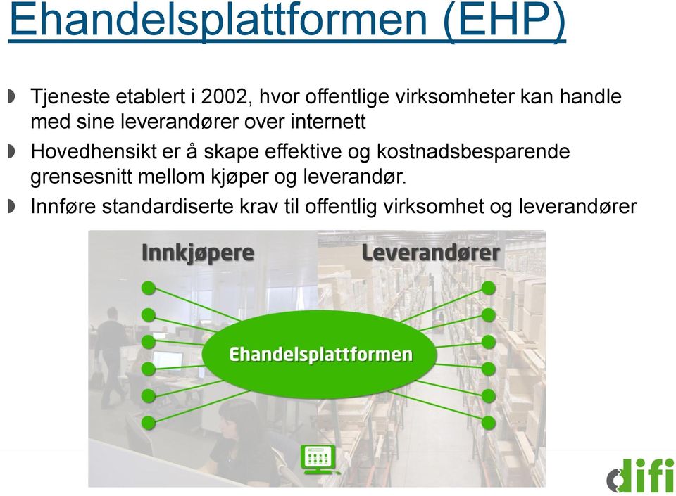 er å skape effektive og kostnadsbesparende grensesnitt mellom kjøper og