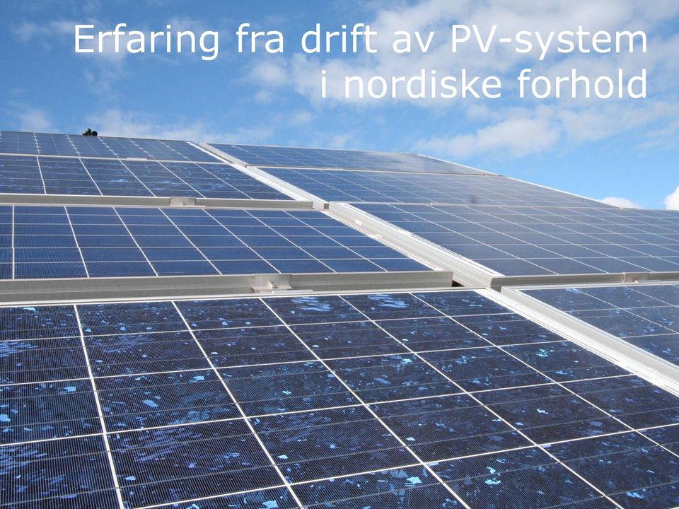 PV-system i