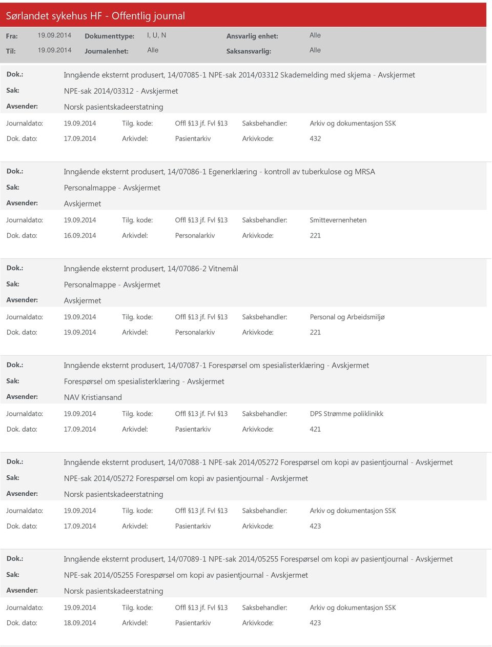 2014 Arkivdel: Personalarkiv Arkivkode: 221 Inngående eksternt produsert, 14/07086-2 Vitnemål Personalmappe - Dok.