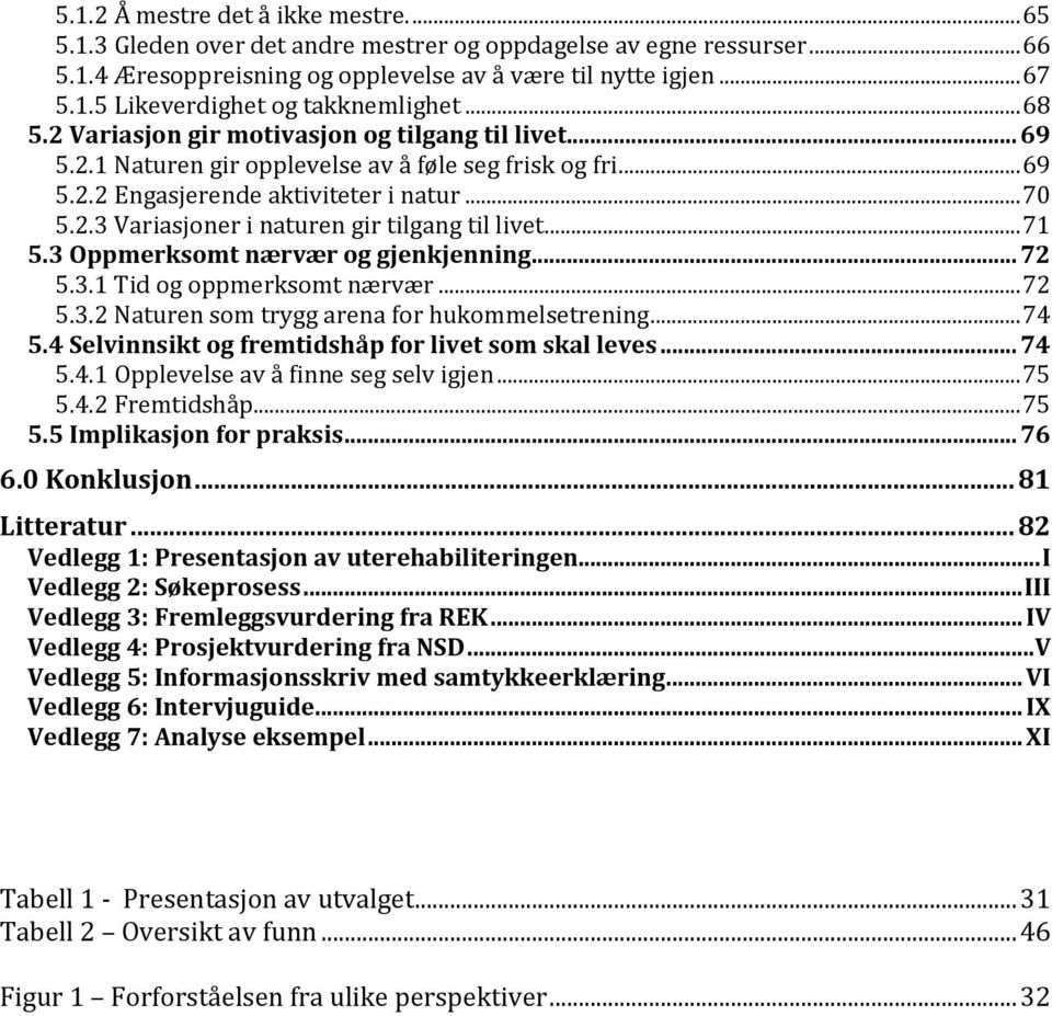 .. 71 5.3 Oppmerksomt nærvær og gjenkjenning... 72 5.3.1 Tid og oppmerksomt nærvær... 72 5.3.2 Naturen som trygg arena for hukommelsetrening... 74 5.