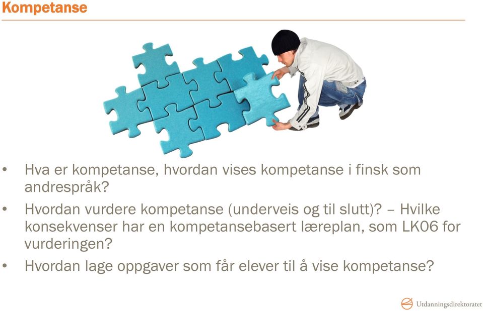 Hvilke konsekvenser har en kompetansebasert læreplan, som LK06 for