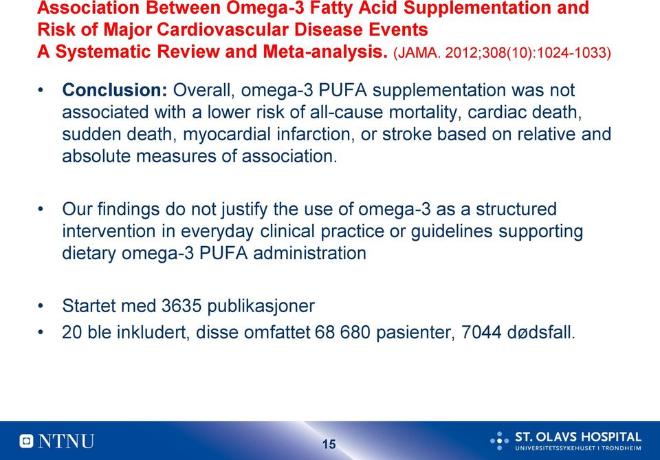 myocardial infarction, or stroke based on relative and absolute measures of association.