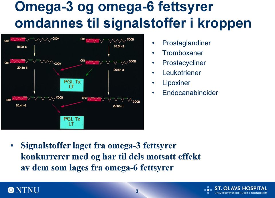 Endocanabinoider Signalstoffer laget fra omega-3 fettsyrer