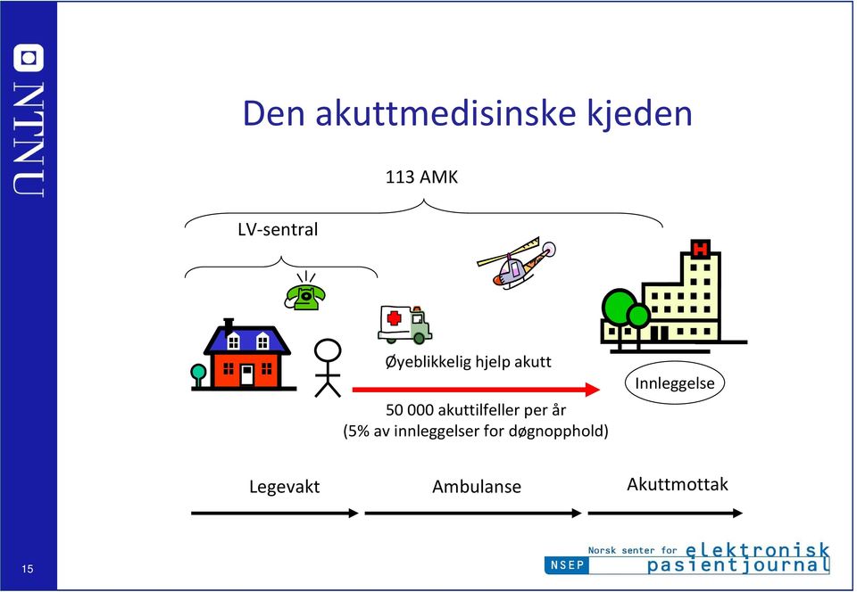 per år (5% av innleggelser for døgnopphold)