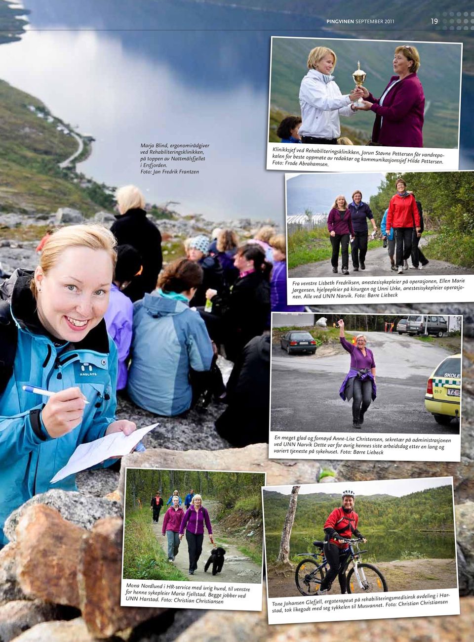 Foto: Frode Abrahamsen. Fra venstre Lisbeth Fredriksen, anestesisykepleier på operasjonen, Ellen Marie Jørgensen, hjelpepleier på kirurgen og Unni Urke, anestesisykepleier operasjonen.