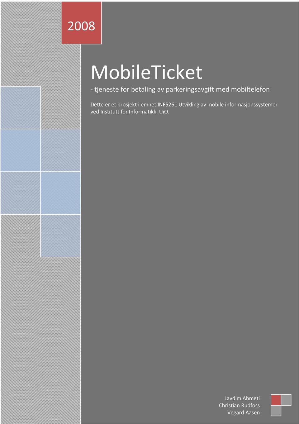 emnet INF5261 Utvikling av mobile informasjonssystemer ved