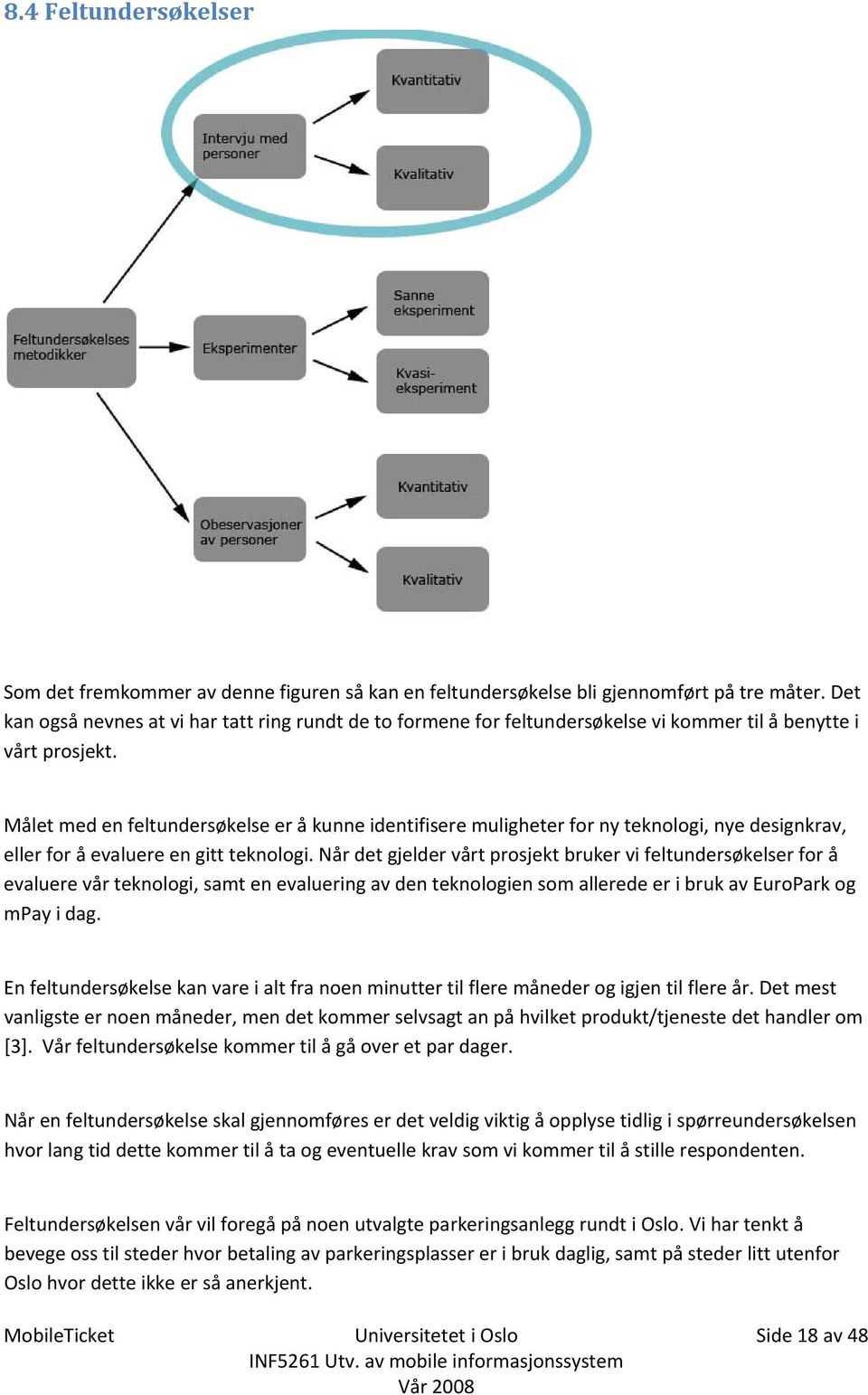 Målet med en feltundersøkelse er å kunne identifisere muligheter for ny teknologi, nye designkrav, eller for å evaluere en gitt teknologi.