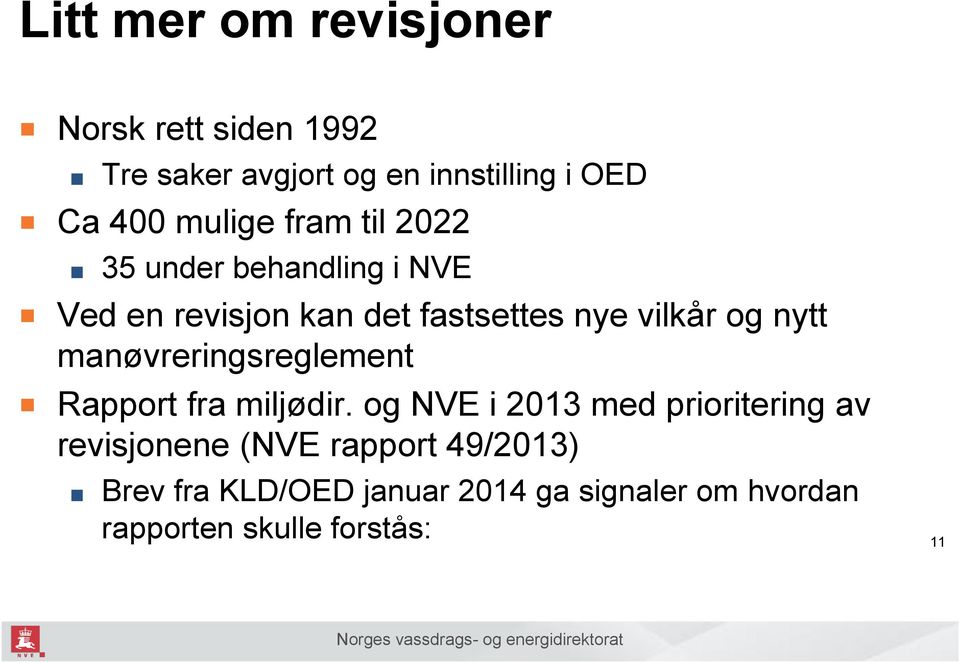 nytt manøvreringsreglement Rapport fra miljødir.