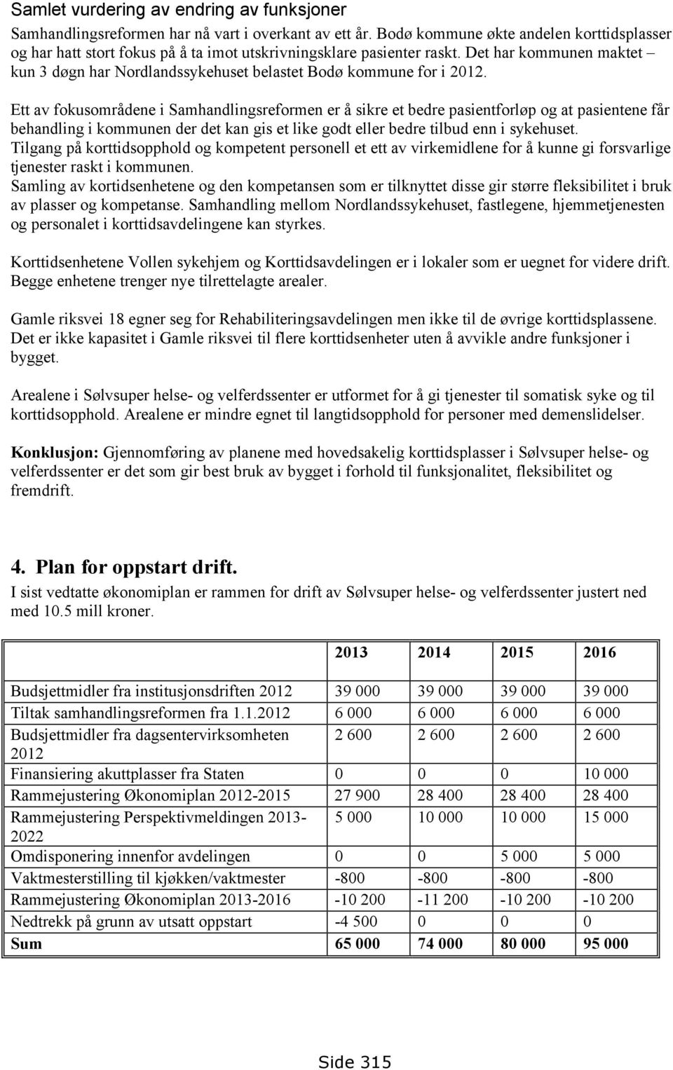 Det har kommunen maktet kun 3 døgn har Nordlandssykehuset belastet Bodø kommune for i 2012.