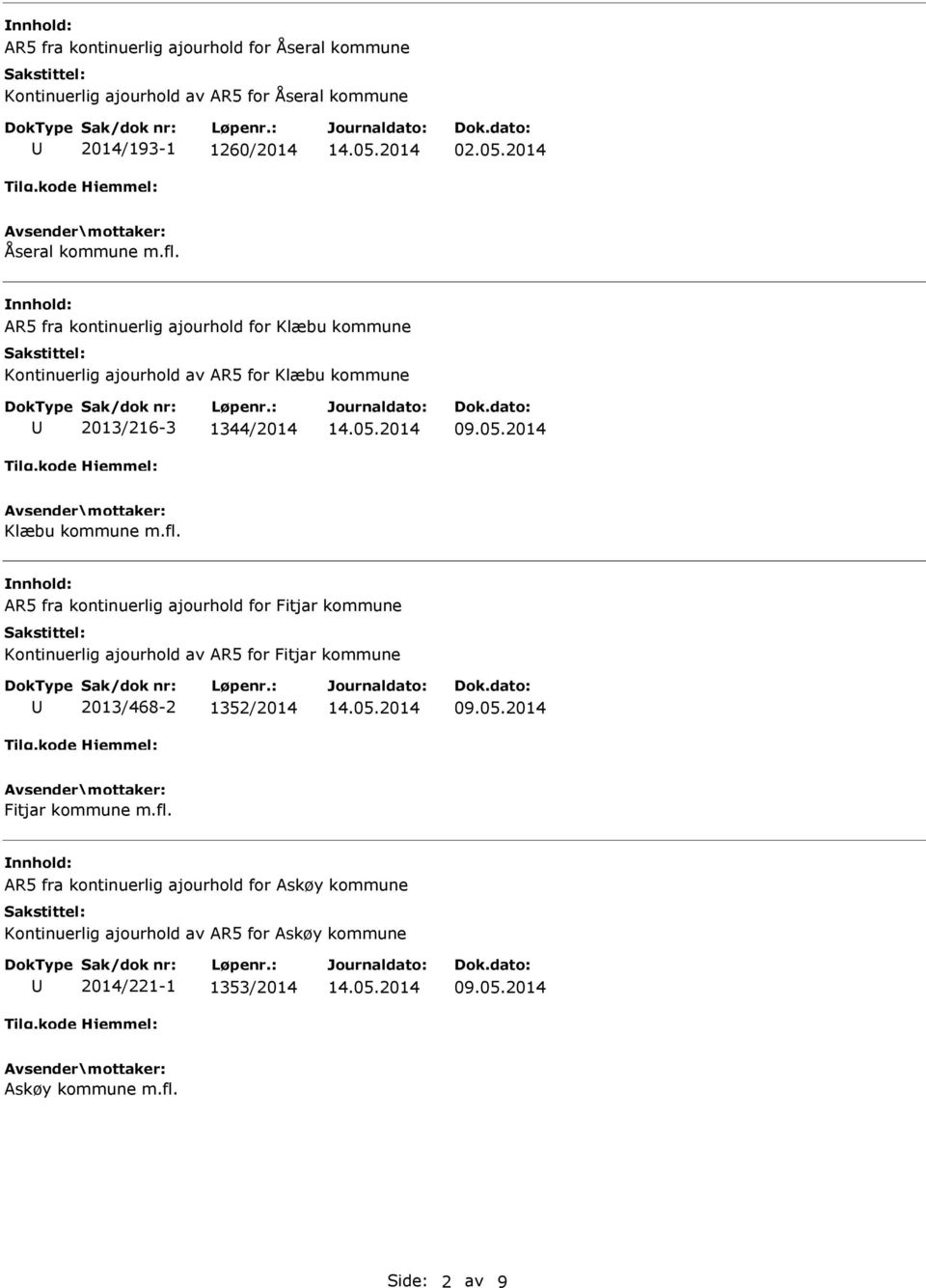 R5 fra kontinuerlig ajourhold for Fitjar kommune Kontinuerlig ajourhold av R5 for Fitjar kommune 2013/468-2 1352/2014 09.05.2014 Fitjar kommune m.