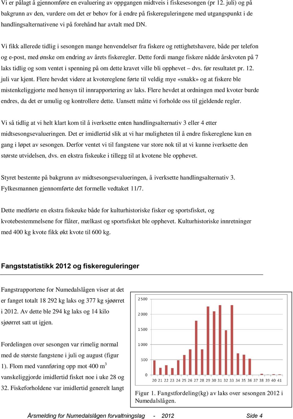 Vi fikk allerede tidlig i sesongen mange henvendelser fra fiskere og rettighetshavere, både per telefon og e-post, med ønske om endring av årets fiskeregler.