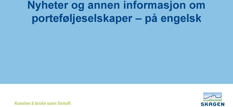 informasjon om