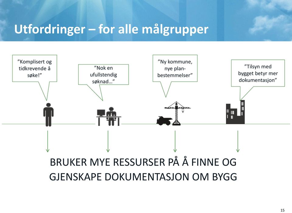 Nok en ufullstendig søknad Ny kommune, nye planbestemmelser