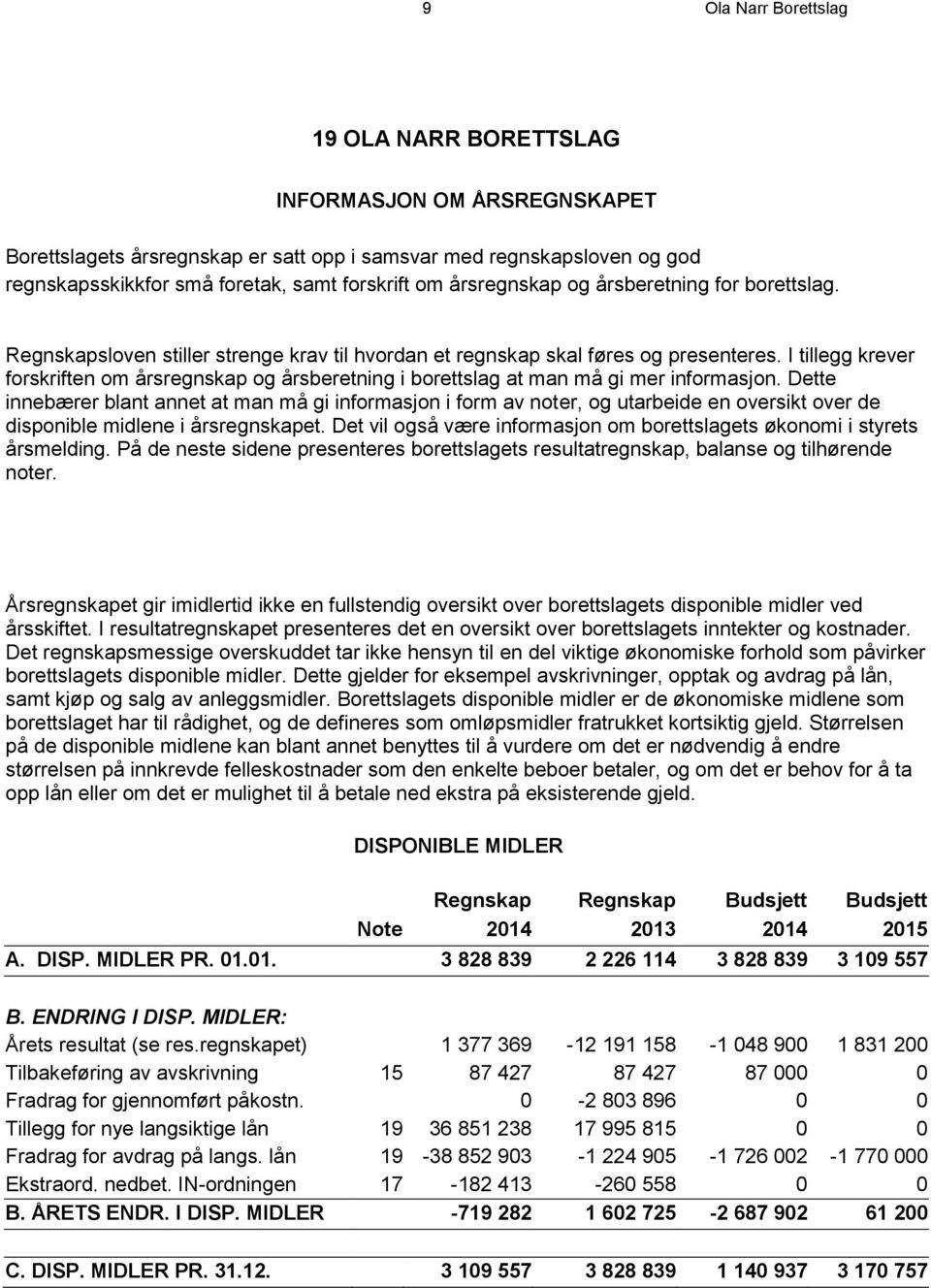 I tillegg krever forskriften om årsregnskap og årsberetning i borettslag at man må gi mer informasjon.