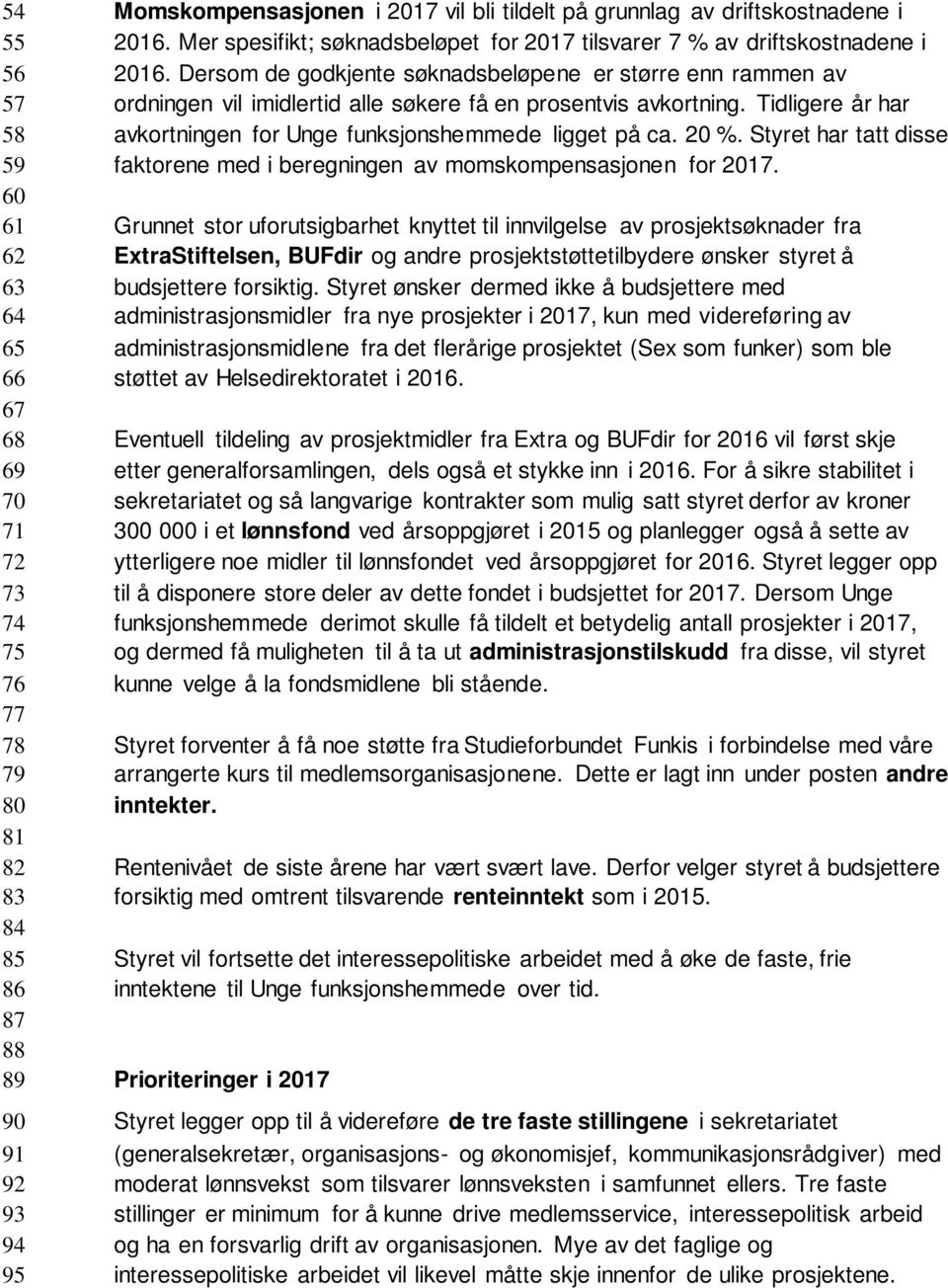 Dersom de godkjente søknadsbeløpene er større enn rammen av ordningen vil imidlertid alle søkere få en prosentvis avkortning. Tidligere år har avkortningen for Unge funksjonshemmede ligget på ca.