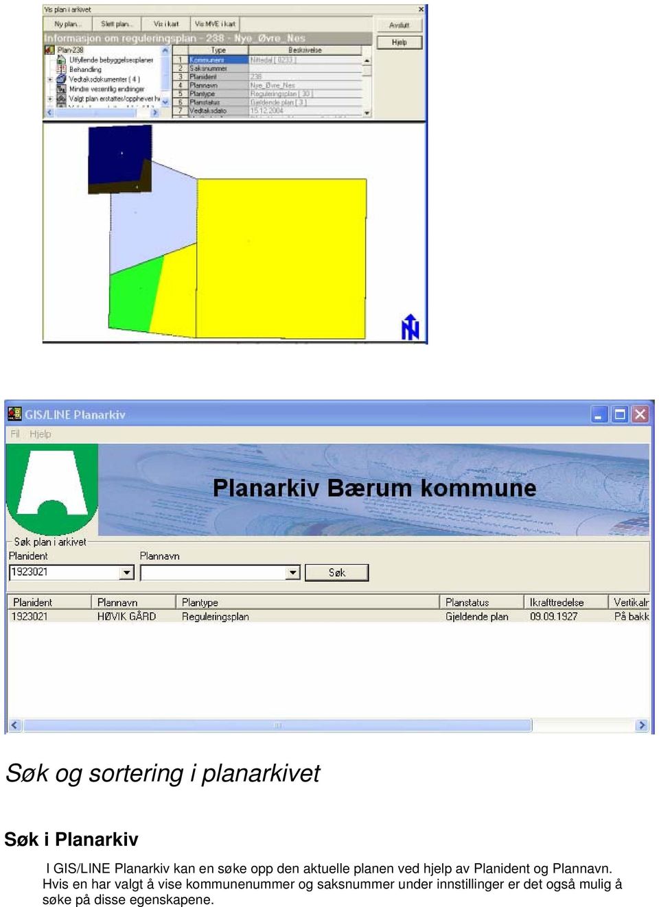 Planident og Plannavn.