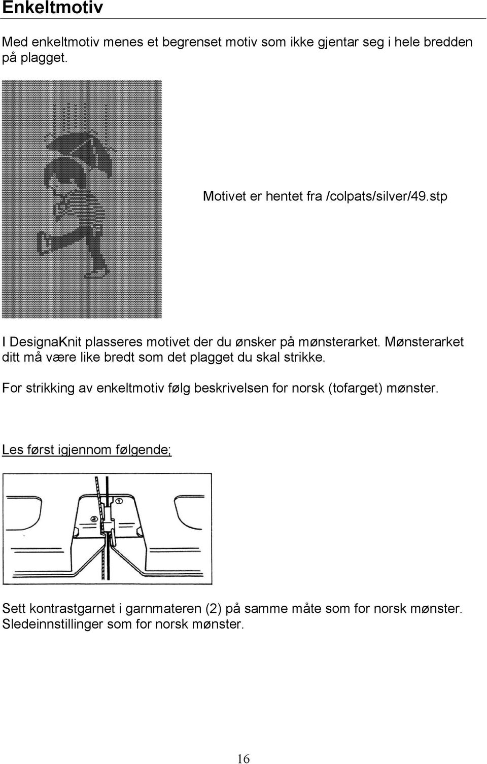 Mønsterarket ditt må være like bredt som det plagget du skal strikke.