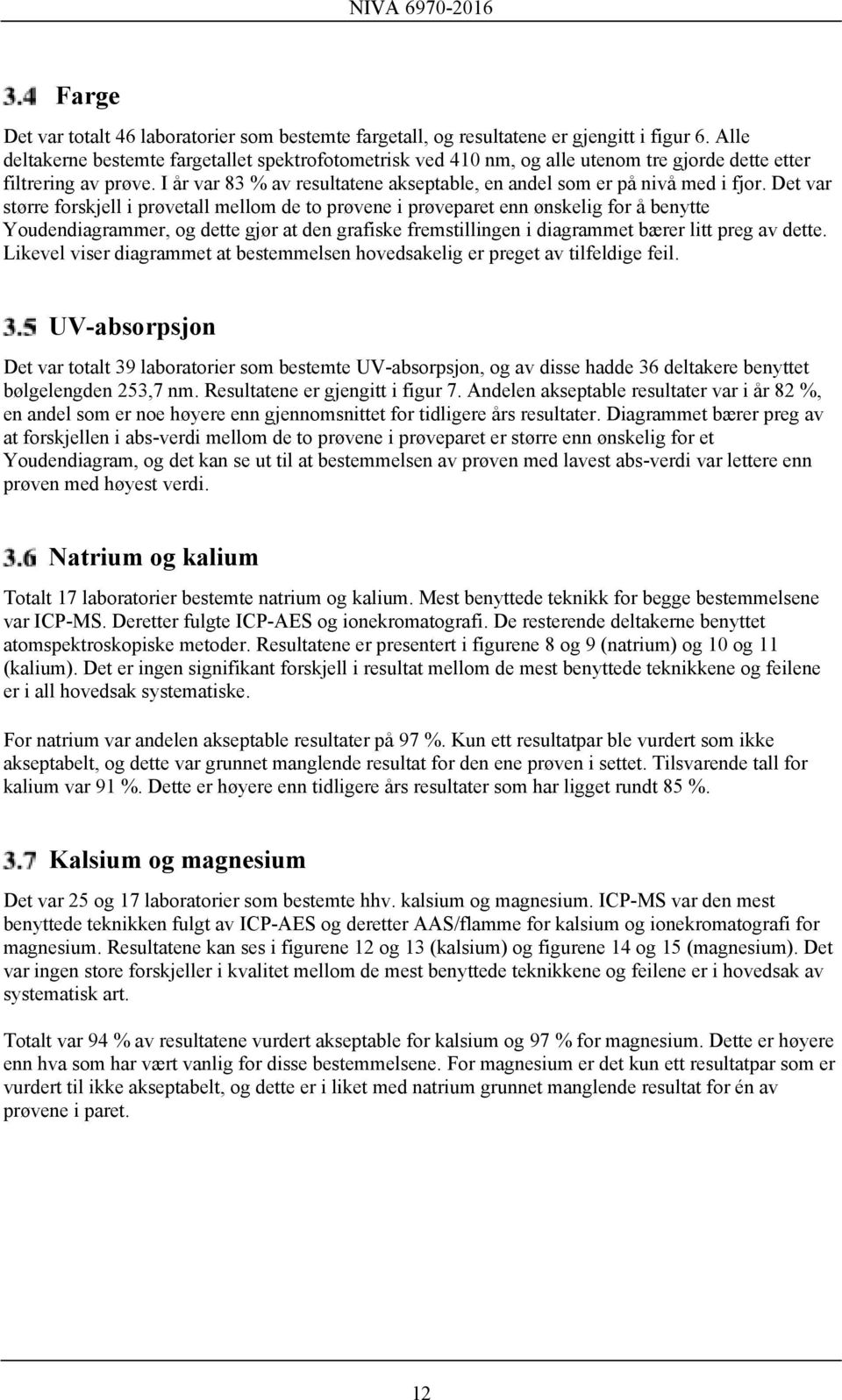 I år var 83 % av resultatene akseptable, en andel som er på nivå med i fjor.