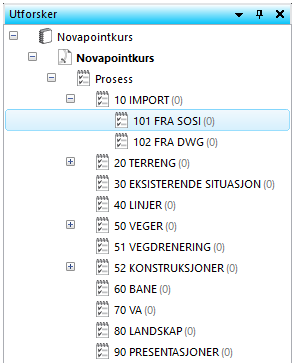 Del 2: Lese inn og modellere terreng I denne delen av kurset skal vi importere en SOSI-fil, se på de importerte dataene i plan og 3D,