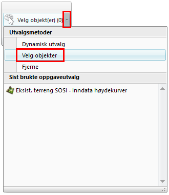 4. Fyll ut med navn, f.eks. 3D Hekk slik som vist: Istedenfor å velge alle hekkene skal vi nå i første omgang bare velge en hekklinje.