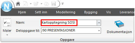 Pek på Vis og Plan slik som vist nedenfor: 2. Fyll inn med navn, Kartopptegning SOSI slik som vist: 3.