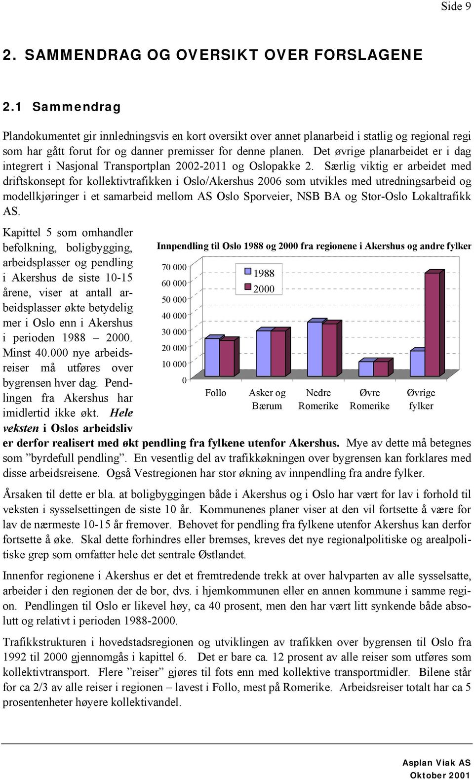 Det øvrige planarbeidet er i dag integrert i Nasjonal Transportplan 2002-2011 og Oslopakke 2.