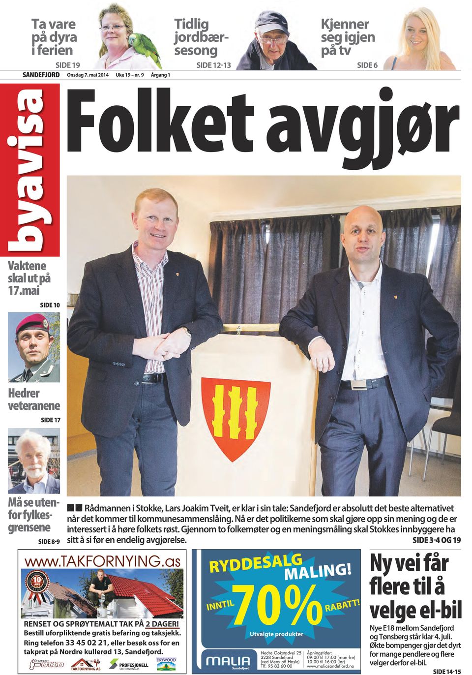 SIDE 8-9 Rådmannen i Stokke, Lars Joakim Tveit, er klar i sin tale: Sandefjord er absolutt det beste alternativet når det kommer til kommunesammenslåing.