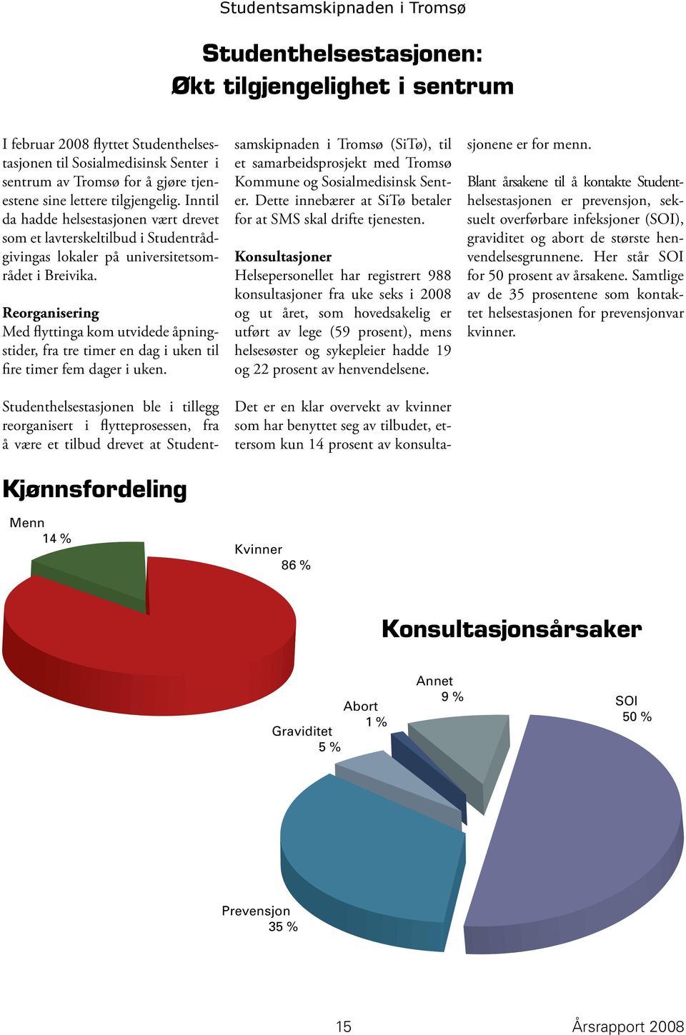 Reorganisering Med flyttinga kom utvidede åpningstider, fra tre timer en dag i uken til fire timer fem dager i uken.