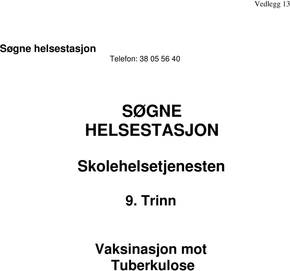 HELSESTASJON