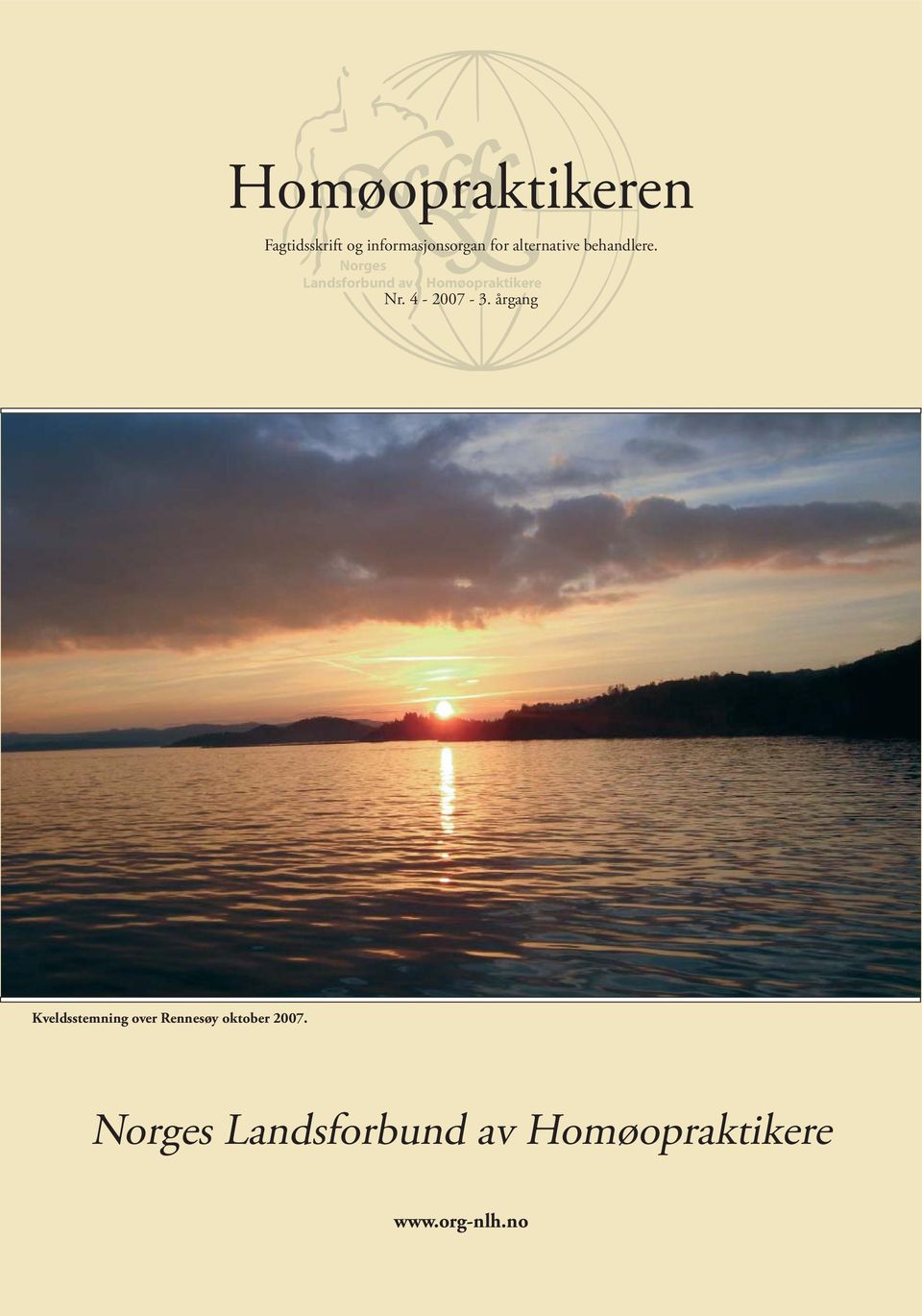 Norges Landsforbund av Homøopraktikere Nr. 4-2007 - 3.