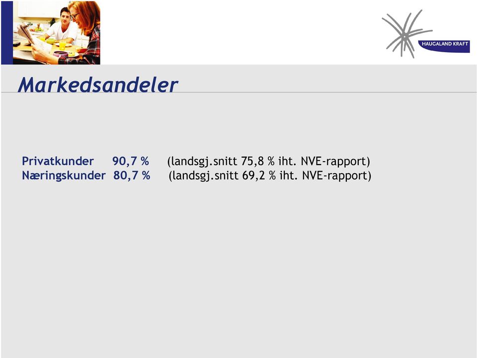 NVE-rapport) Næringskunder 80,7 %