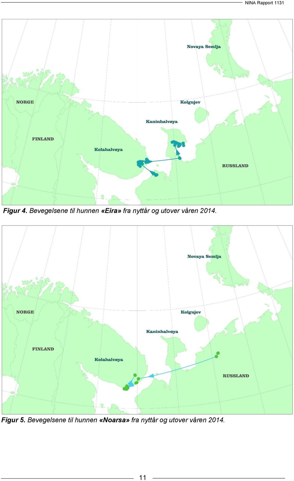 nyttår og utover våren 2014. Figur 5.