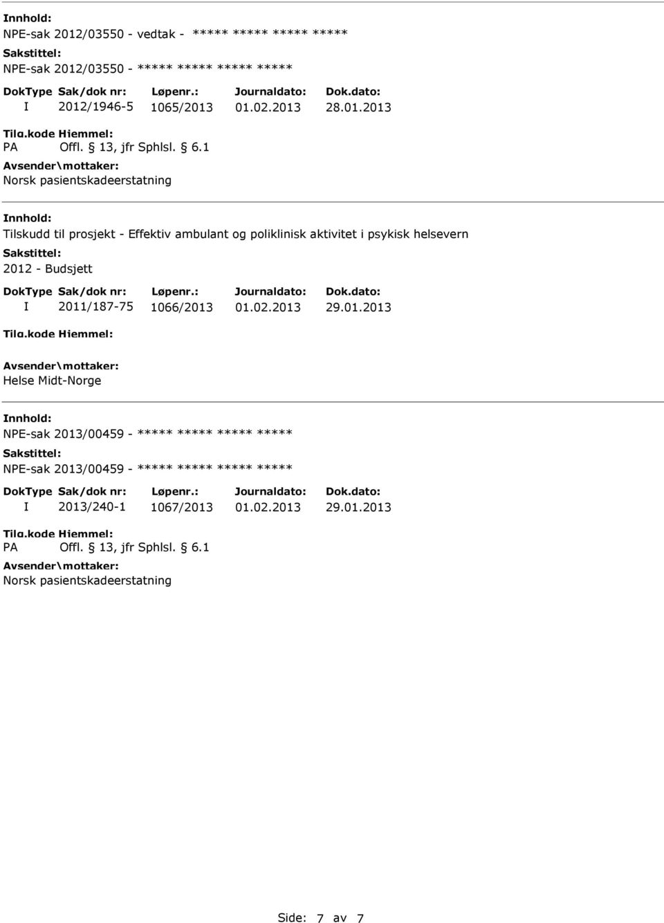 poliklinisk aktivitet i psykisk helsevern 2012 - Budsjett 2011/187-75