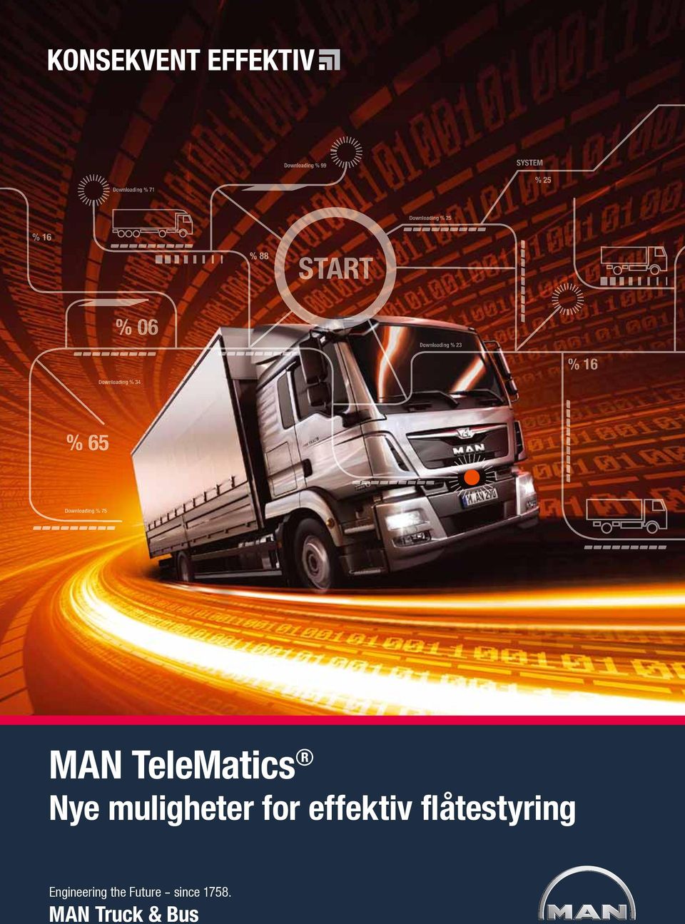 65 Downloading % 75 MAN TeleMatics Nye muligheter for effektiv