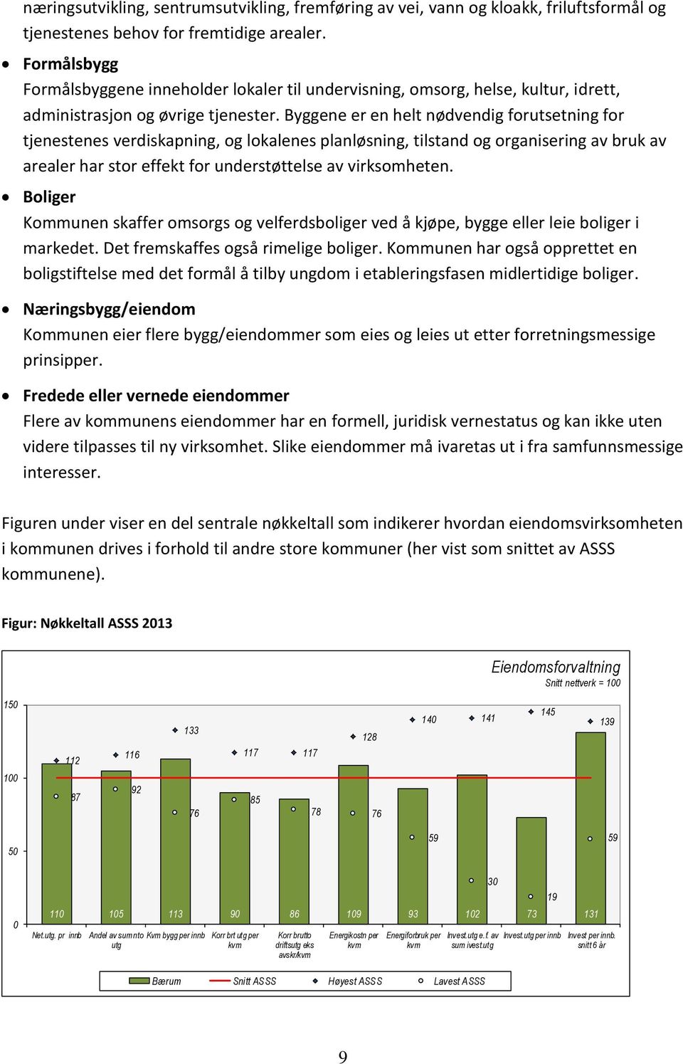 Byggene er en helt nødvendig forutsetning for tjenestenes verdiskapning, og lokalenes planløsning, tilstand og organisering av bruk av arealer har stor effekt for understøttelse av virksomheten.