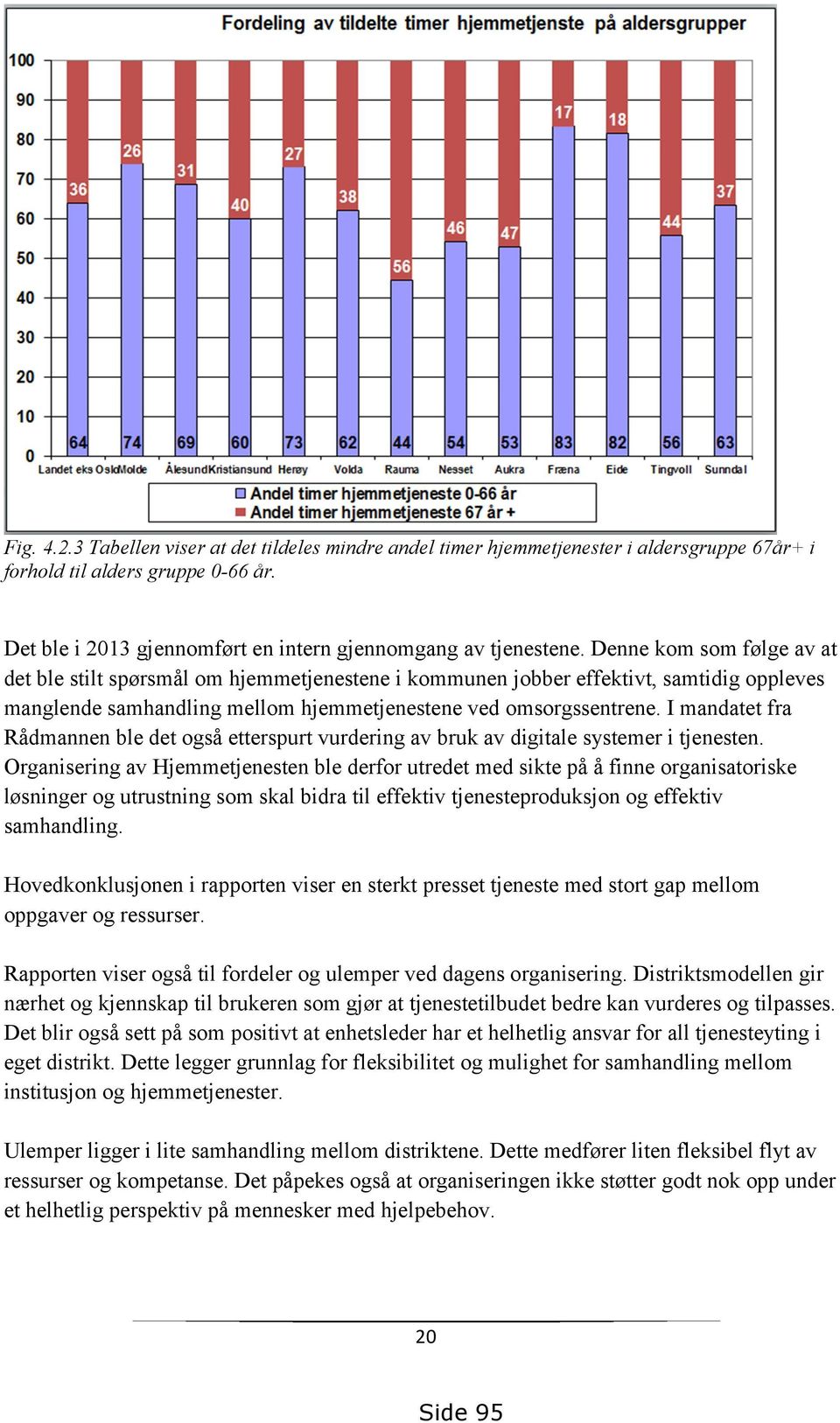 I mandatet fra Rådmannen ble det også etterspurt vurdering av bruk av digitale systemer i tjenesten.