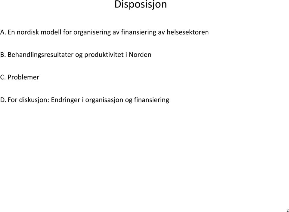 av helsesektoren B.