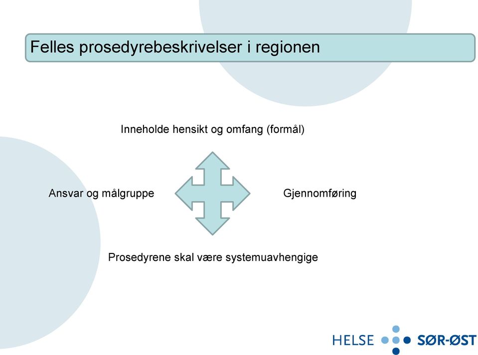 (formål) Ansvar og målgruppe