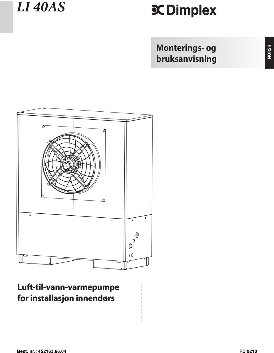 Luft-til-vann-varmepumpe for