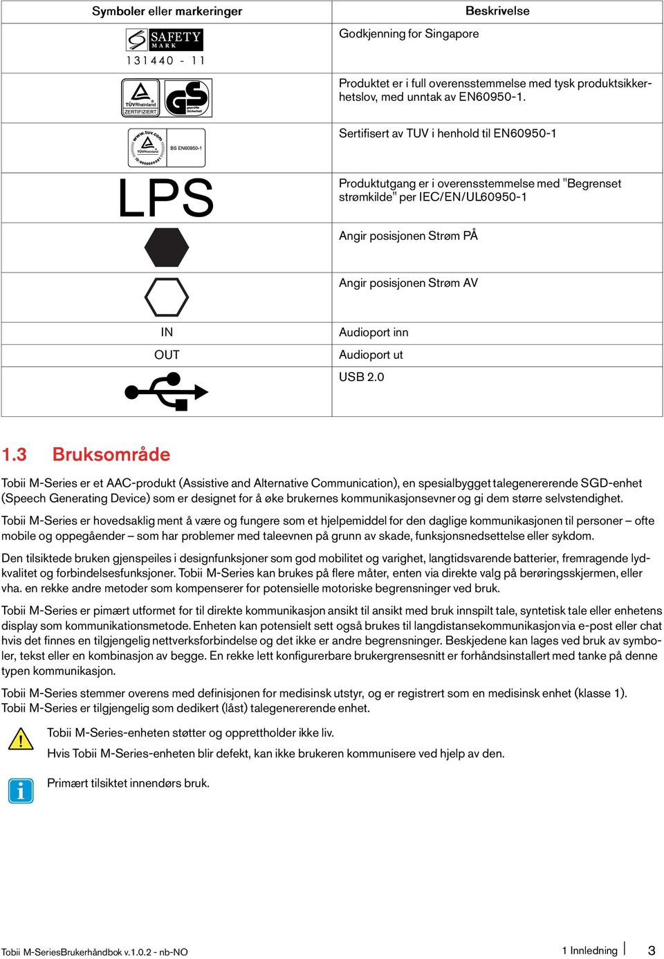 Audioport ut USB 2.0 1.