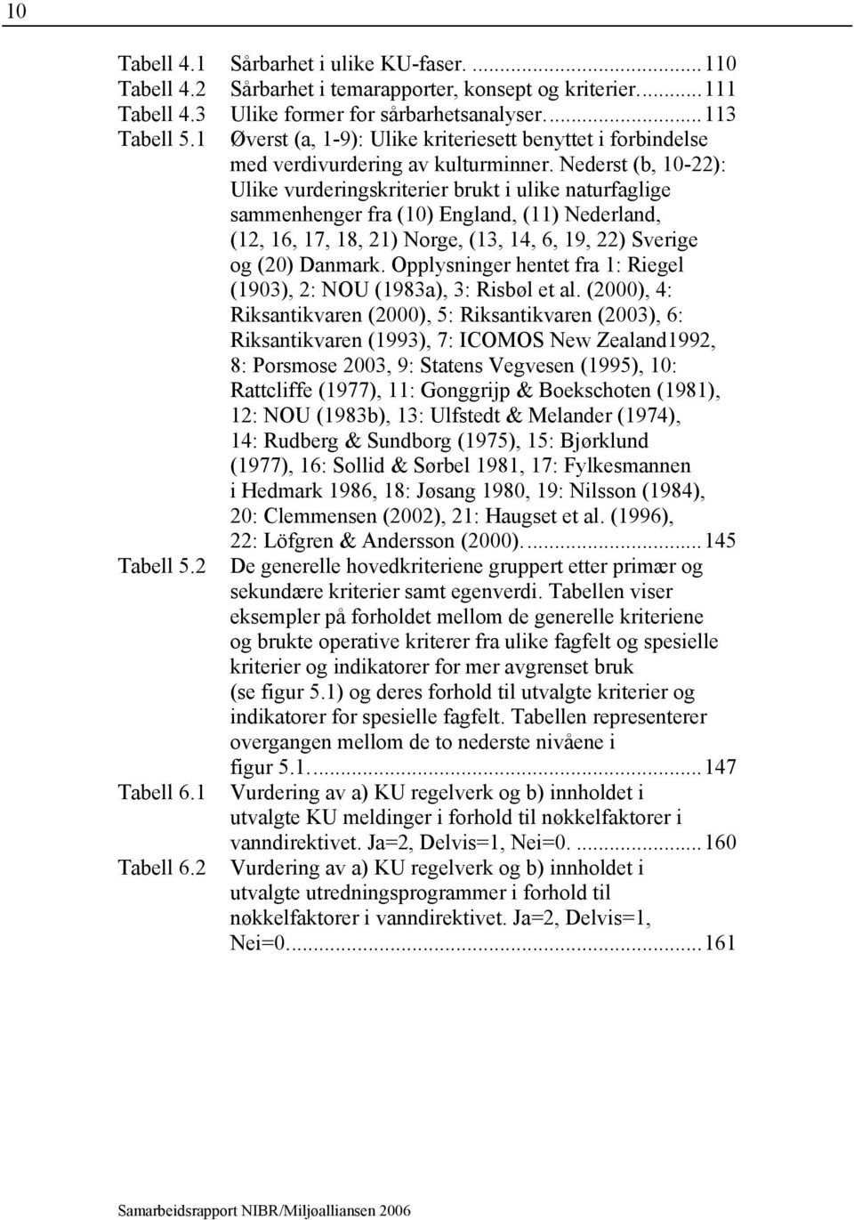 Nederst (b, 10-22): Ulike vurderingskriterier brukt i ulike naturfaglige sammenhenger fra (10) England, (11) Nederland, (12, 16, 17, 18, 21) Norge, (13, 14, 6, 19, 22) Sverige og (20) Danmark.