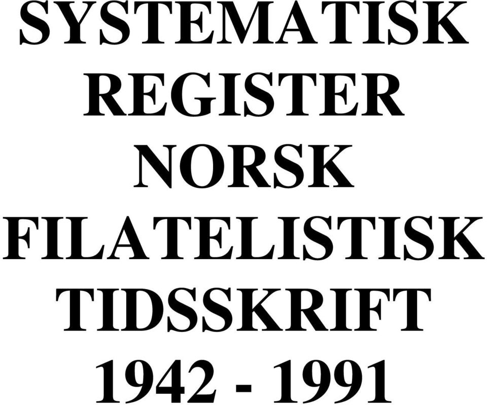 FILATELISTISK