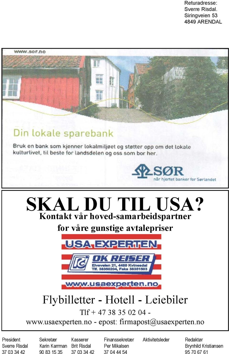 35 02 04 - www.usaexperten.no - epost: firmapost@usaexperten.